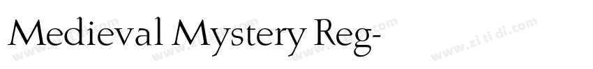 Medieval Mystery Reg字体转换